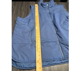 Lands' End Women's 3X Cornflower Blue Puffer Vest Zip Front Lightweight 24W–26W